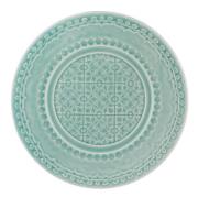 Bordallo Pinheiro - Rua Nova tallerken flat 22 cm aqua