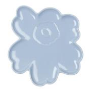 Marimekko - Unikko asjett 20 cm blomsterform blå