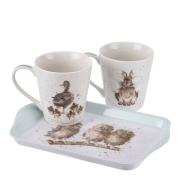 Wrendale Design - Kopp & brettsett 18 cl 21x14 cm