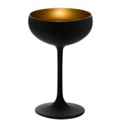 Stölzle - Elements champagneglass 23 cl svart/gull