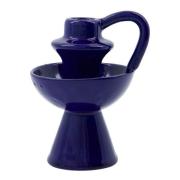 House Doctor - Diva lysestake 14 cm blå