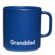 Design Letters - Favourite kopp med hank Granddad 25 cl midnight blue