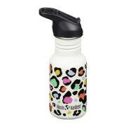 Klean Kanteen - Kid Classic Narrow flaske 0,35L med sportslokk Leopard...