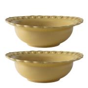 PotteryJo - Tulipa dyp tallerken 23 cm  2 stk pale moon