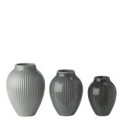 Knabstrup Keramik - Ripple mini vaser 3 stk matt misty green/celadon g...