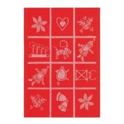 Ekelund - Adventruta kjøkkenhåndkle 35x50 cm rød