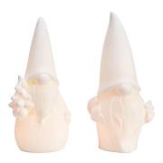 Markslöjd - Luka figur nisse 25 cm 2 stk hvit