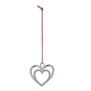 Rosendahl - Perlehjerte 6,5 cm forsølvet