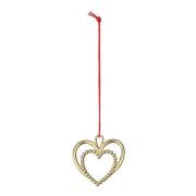 Rosendahl - Perlehjerte 6,5 cm forgylt