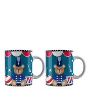 Bialetti - Joyful krus 2 stk 33 cl blå