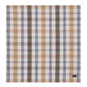 Lexington - Rutete lin/bomulls serviett 50x50 cm oliven/hvit/beige