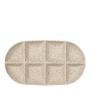 Sagaform - Ditte serveringsfat 36x20x3,5 cm beige/burgunder