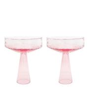 Brût - Claude champagneglass 25 cl 2 stk rosa