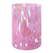 Magnor - Swirl lykt/vase 19 cm rosa