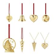 Georg Jensen - Jul 2025 komplett ornamentsett 8 deler gull