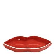 Serax - Les Objets Mouleversants serveringsfat Lips S 16x6x2 cm rød