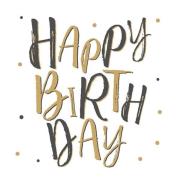 Ambiente - Serviett 33x33 cm 20 stk Birthday Celebration White