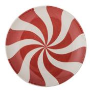 Bloomingville - Yule tallerken 23 cm julemotiv multi