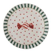 Bloomingville - Yule tallerken 23 cm julemotiv multi