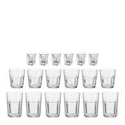 Aida - Atelier garnit glassett 18 deler 6x36 cl + 6x28 cl + 6x5 cl