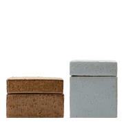 House Doctor - Oppbevaringsbok Treasure 2 stk brun/blå