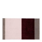 Tica Copenhagen - Stripes horisontal gulvmatte 120x67 cm bordeaux/rose...
