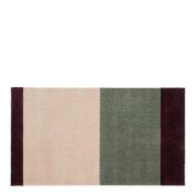 Tica Copenhagen - Stripes horisontal gulvmatte 90x60 cm bordeaux/green...