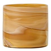 Bloomingville - Lyslykt Sylas i glass 11,5x11 cm oransje