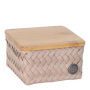 Handed By - Top Fit Tiny oppbevaringskurv m/lokk 13x13x8 cm caffè latt...