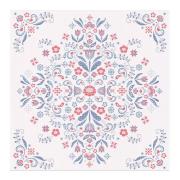 Ekelund - Torplykken duk 145x145 cm blå