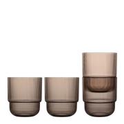 Sagaform - Billi vannglass 40 cl 4 stk brun