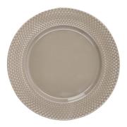 Lyngby Porcelæn - Rhombe Earth middagstallerken 27 cm clay