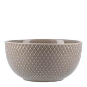 Lyngby Porcelæn - Rhombe Earth skål 13 cm clay