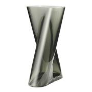 Georg Jensen - Lituus vase stor 32 cm røkfarget glass