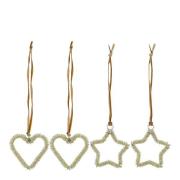 House Doctor - Connect julepynt 4 stk champagne