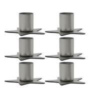 House Doctor - Stage lysestake i jern 6 stk sølv