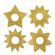 House Doctor - Ring stearinlysringer 4 stk antikk messing