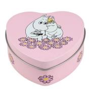 Muurla - Mummi metallboks hjerteformet Sammen 10x10 cm rosa