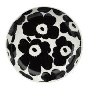 Marimekko - Oiva Unikko dyp tallerken 20,5 cm svart/hvit