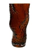 Ostrea Rock Glass Vase - Rust Home Decoration Vases Red Hein Studio