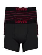 Levis Men Vintg Stripe Yd Boxer Brief 2P Boksershorts Black Levi´s