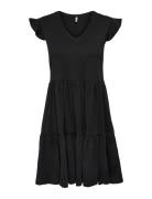 Onlmay Cap Sleev Fril Dress Jrs Noos Kort Kjole Black ONLY