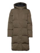 Slfnima New Down Coat W Fôret Kåpe Brown Selected Femme