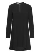 Triacetate Long Sleeve Dress Kort Kjole Black Filippa K