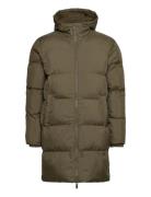 Slhdavid Long Puffer Jacket Ex Fôret Jakke Khaki Green Selected Homme