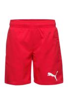 Puma Swim Boys Mid Shorts 1P Badeshorts Red Puma Swim