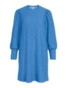 Objfeodora L/S Dress Div Kort Kjole Blue Object