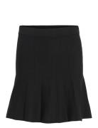 Visachin New Hw Skater Knit Skirt/Su/1 Kort Skjørt Black Vila