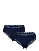 Brief Vilma Brz Low 2-Pack Truse Brief Truse Navy Lindex