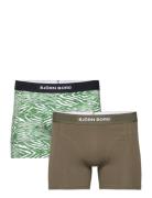 Premium Cotton Stretch Boxer 2P Boksershorts Khaki Green Björn Borg